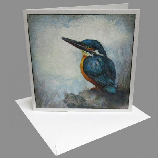 kaart ijsvogel wenskaart kerstkaartenAtelier for Hope