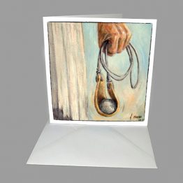 Bijbelse Kaart Slinger met steen, Ik kom tot u in de Naam van de Heer der Heerscharen