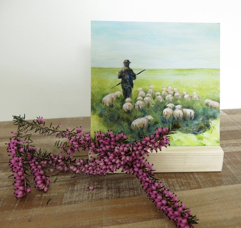 Schilderij de Herder, Psalm 23 Atelier for Hope Doetinchem Christelijke kunst kado's Belijdenis kado